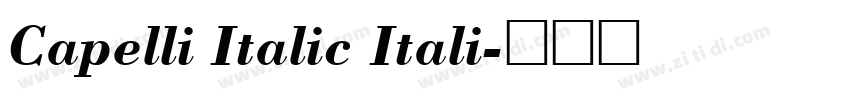 Capelli Italic Itali字体转换